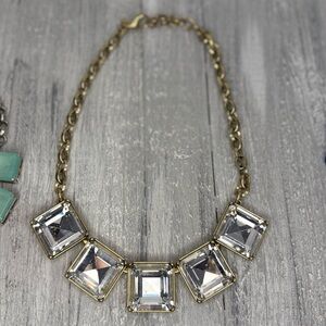 Chic Gold and Silver Geometric Necklace